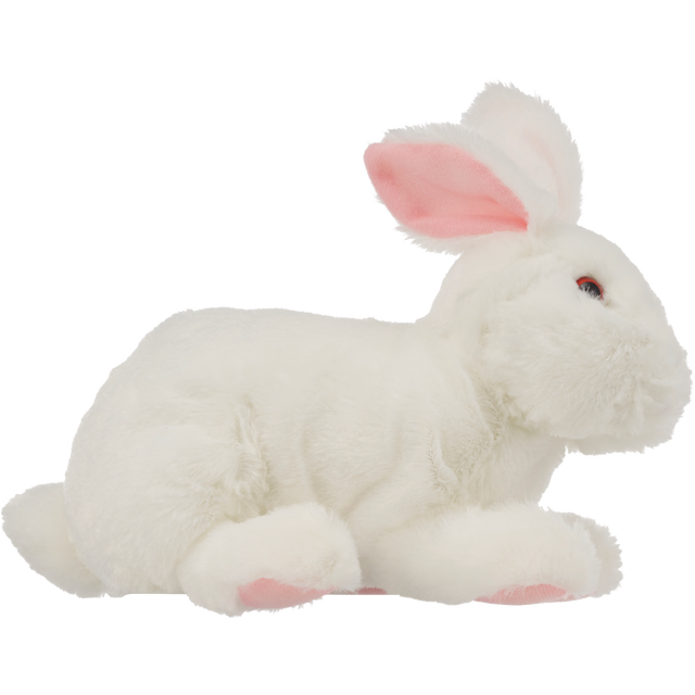 slide 1 of 1, 9.5"Easter Crouching Bunny - White, 1 ct