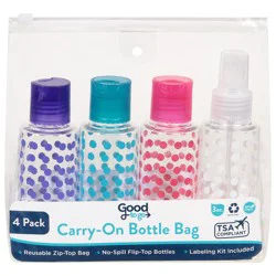 Good to Go 4 Pack Carry-On Bottle Bag 4 ea