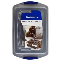 Domestix 9x13 Oblong Cake Pan With Cover