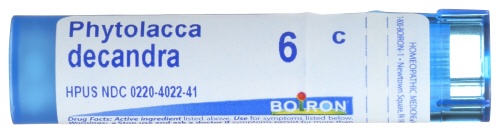slide 1 of 1, Boiron Phytolacca Decandra 6C, 80 ct