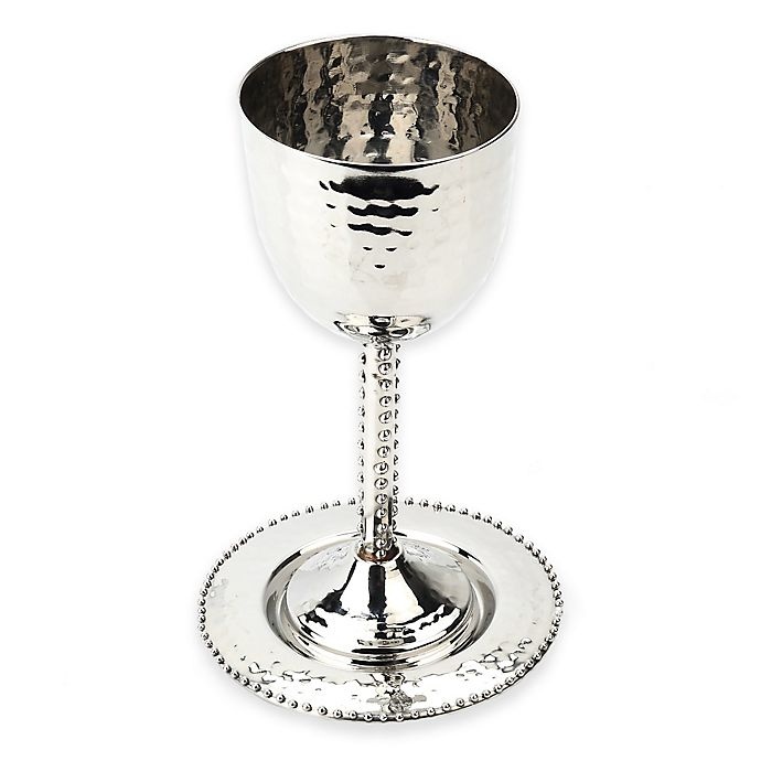 slide 1 of 1, Classic Touch Tervy Beaded Kiddush Cup, 1 ct