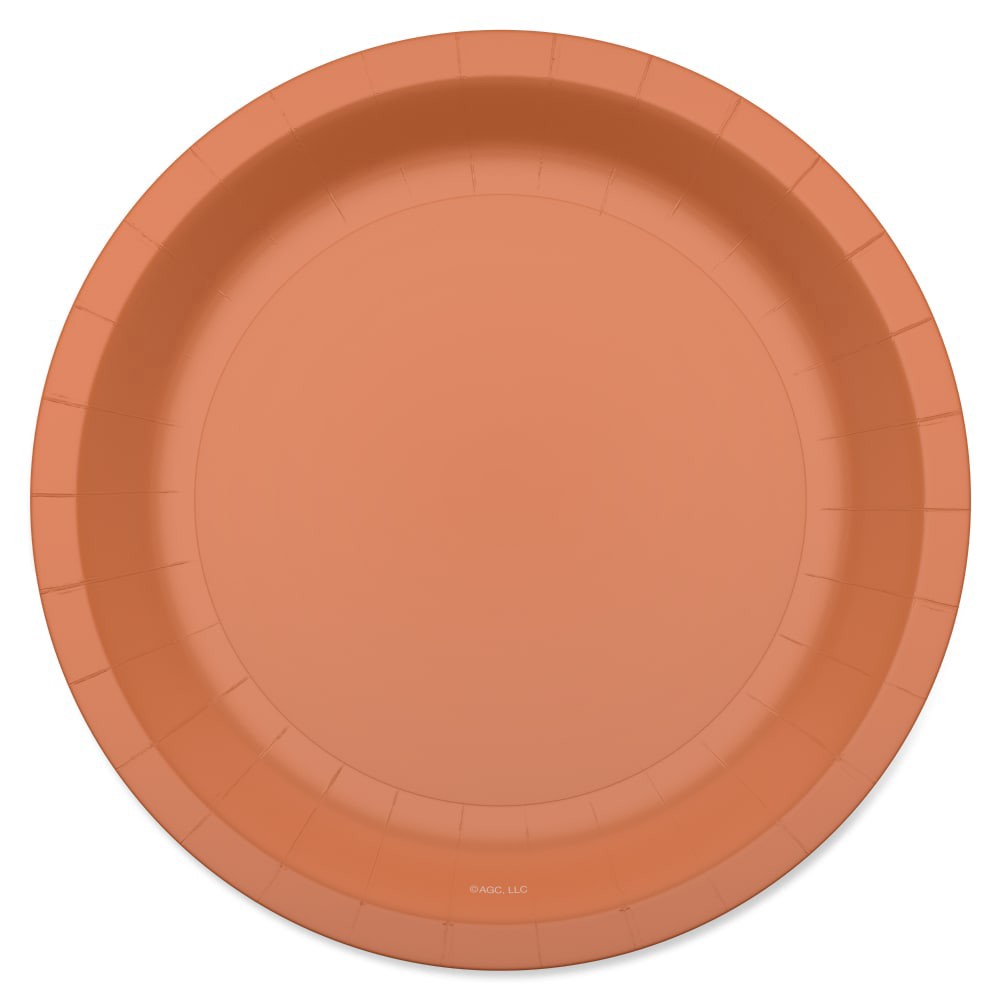 slide 1 of 3, American Greetings All Occasion Paper Plates - Orange, 10 ct