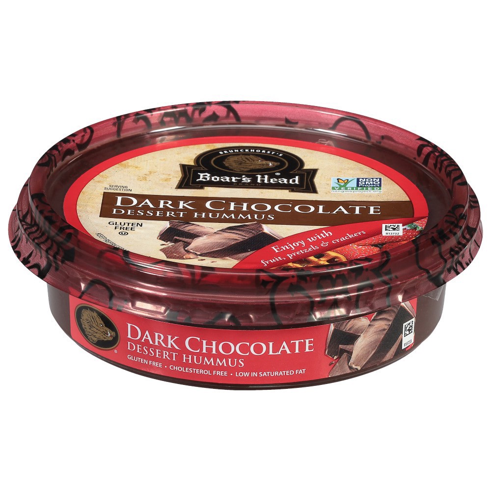 slide 2 of 5, Boar's Head Dark Chocolate Dessert Hummus - 10 oz, 10 oz