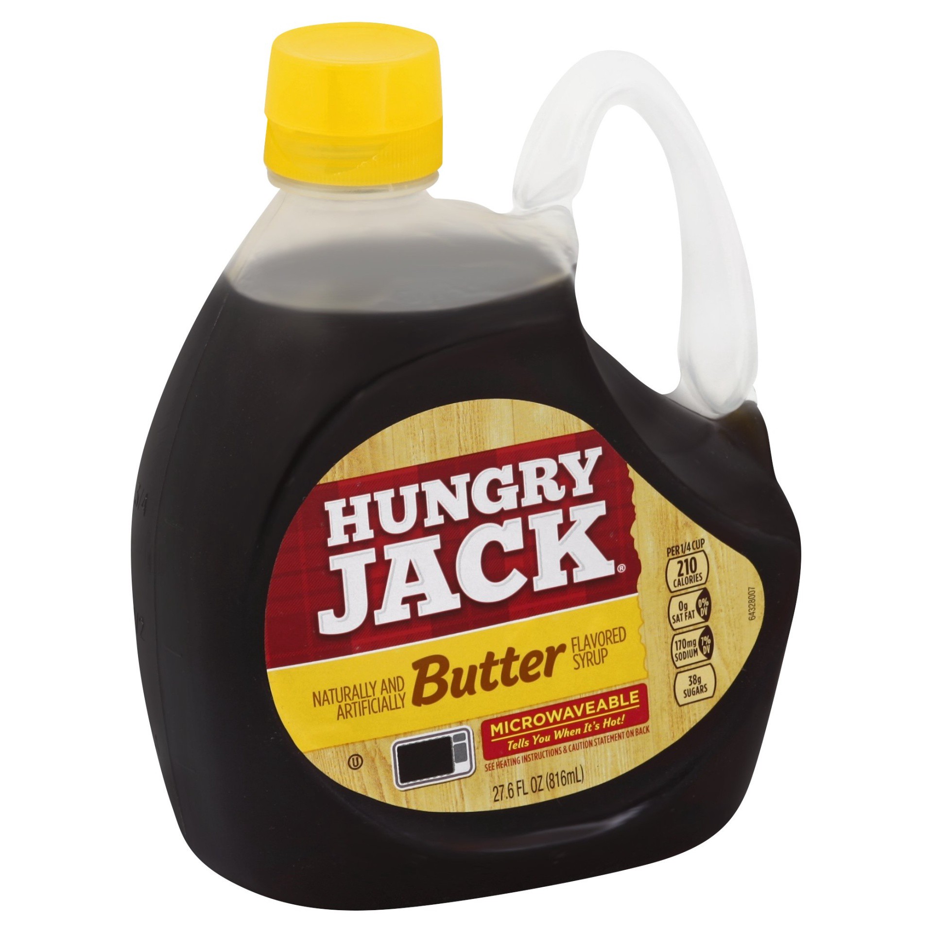 slide 1 of 4, Hungry Jack Butter Flavored Syrup, 27.6 fl oz