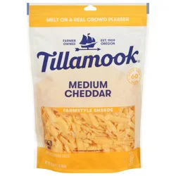 Tillamook Farmstyle Medium Cheddar Shredded Cheese, 16 oz
