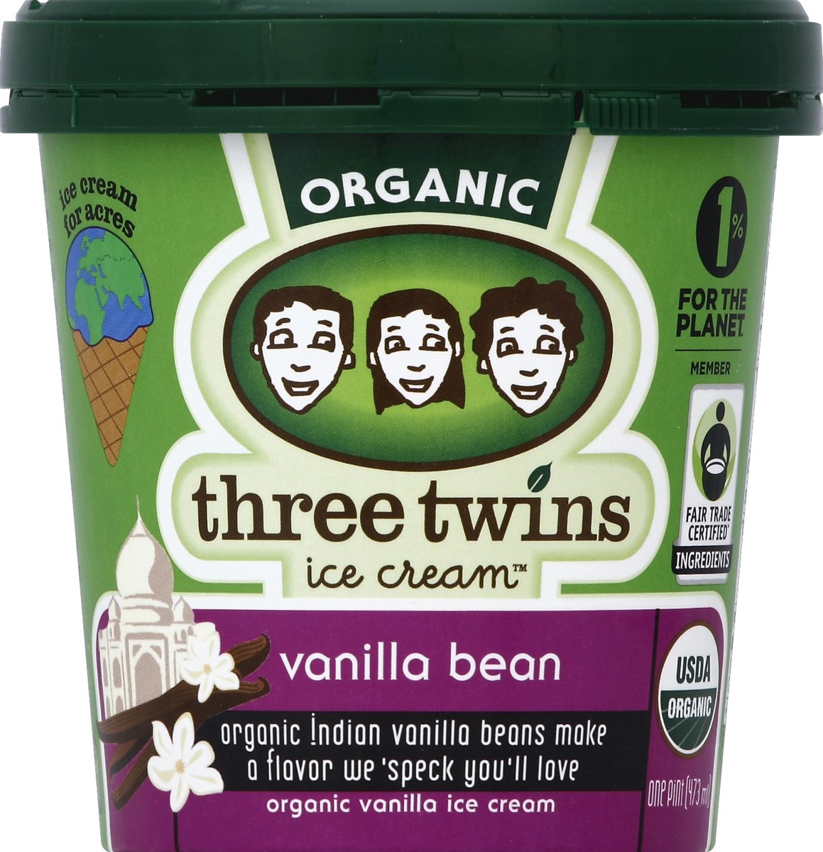 slide 3 of 3, Three Twins Ice Cream 1 pt, 1 pint