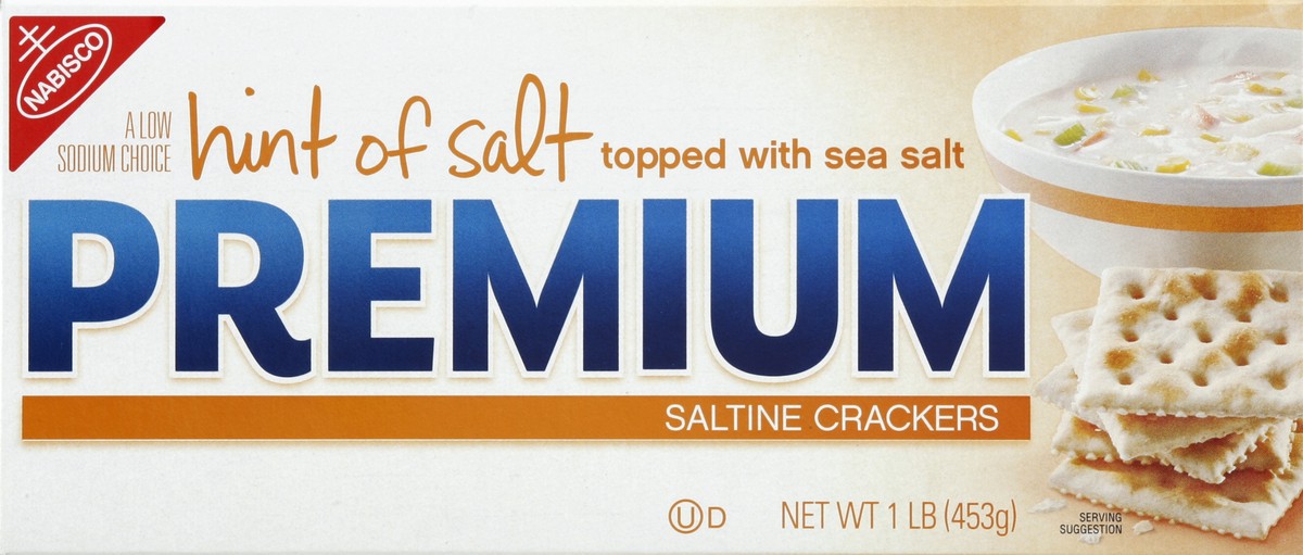 slide 2 of 4, Nabisco Premium Saltine Crackers Low Salt, 16 oz