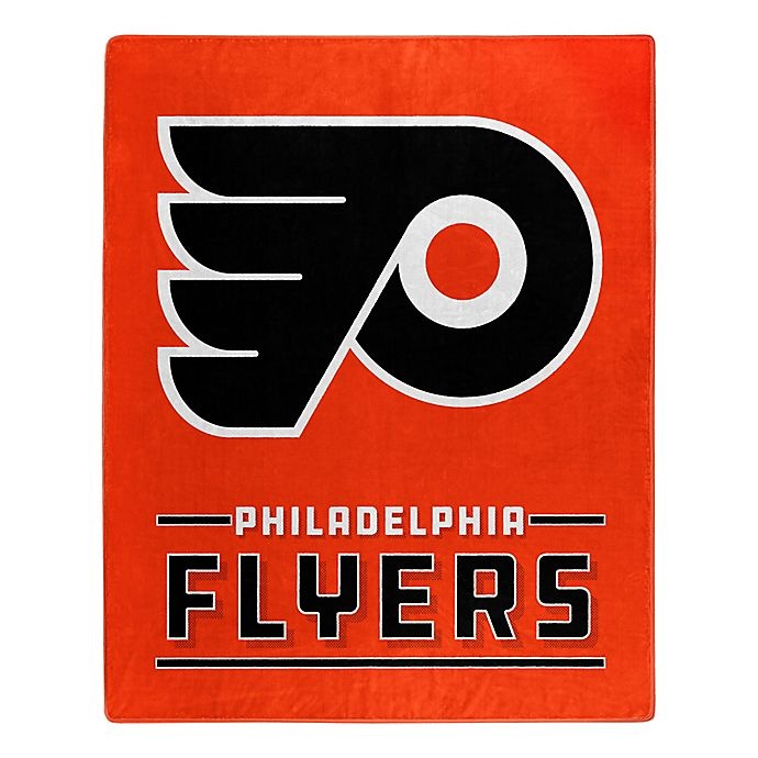 slide 1 of 1, NHL Philadelphia Flyers Super-Plush Raschel Throw Blanket, 1 ct