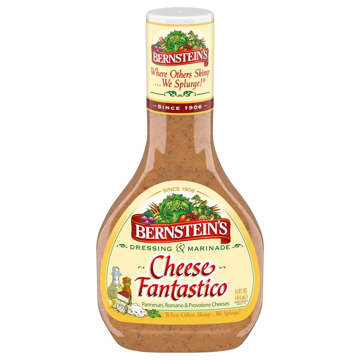 slide 1 of 5, Bernstein's Cheese Fantastico Dressing & Marinade 14 fl oz, 