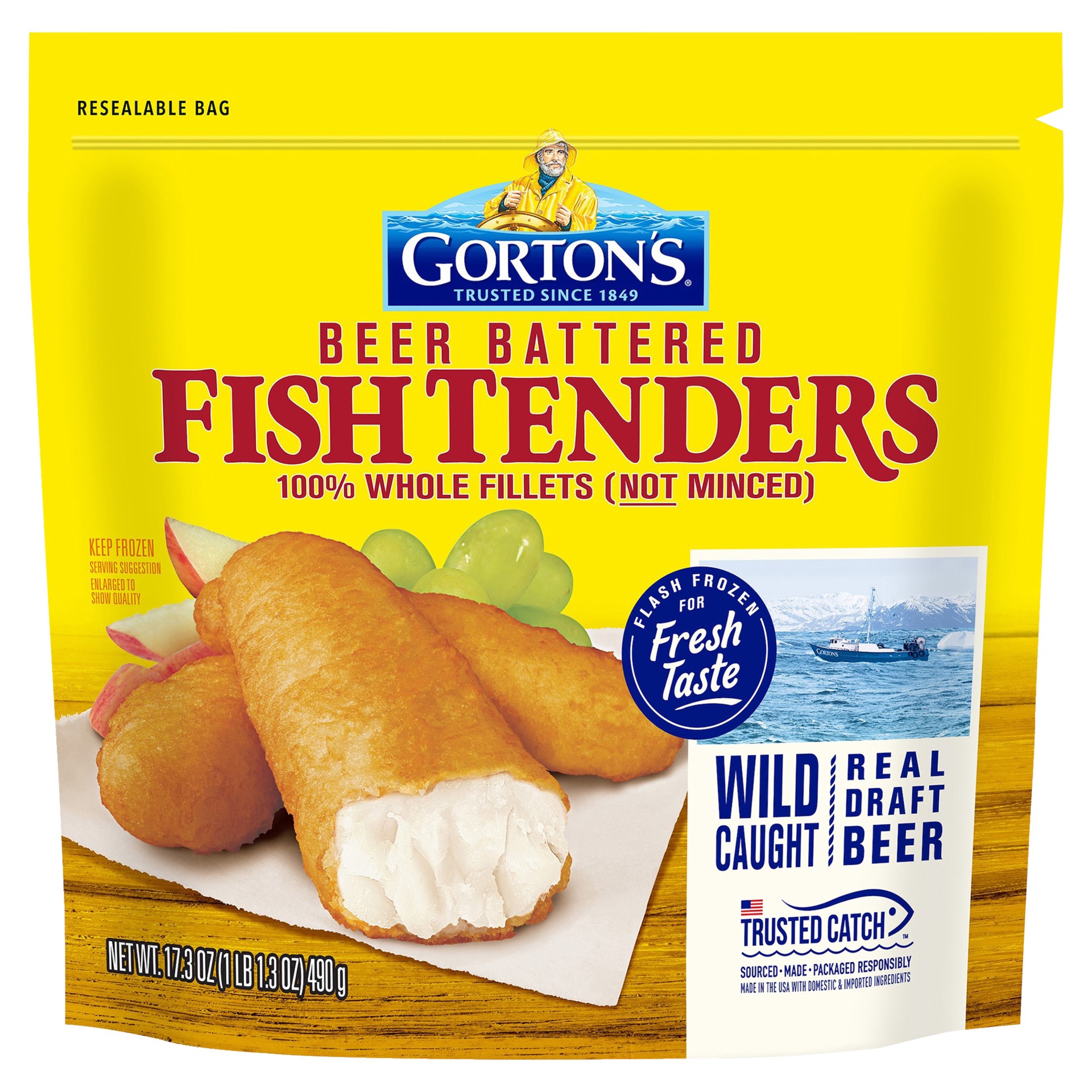 slide 4 of 10, Gorton's Beer Battered Fish Tenders 17.3 oz, 17.3 oz