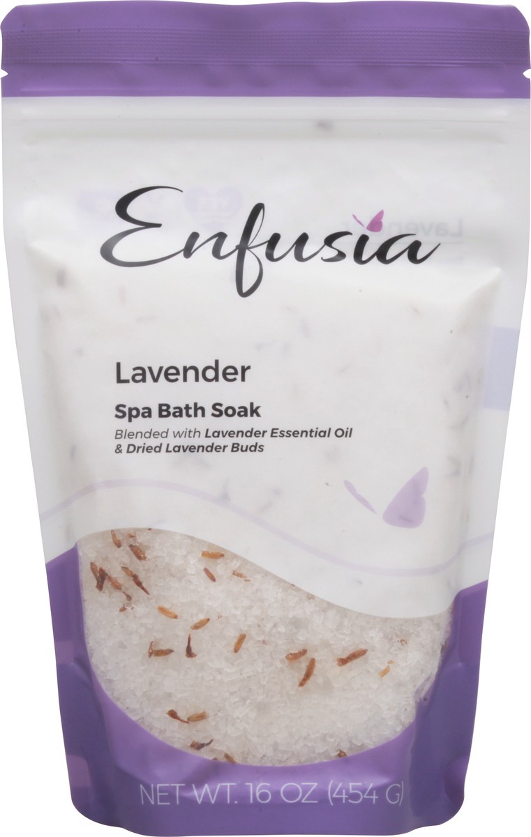 slide 6 of 12, Enfusia Lavender Spa Bath Soak 16 oz, 16 oz