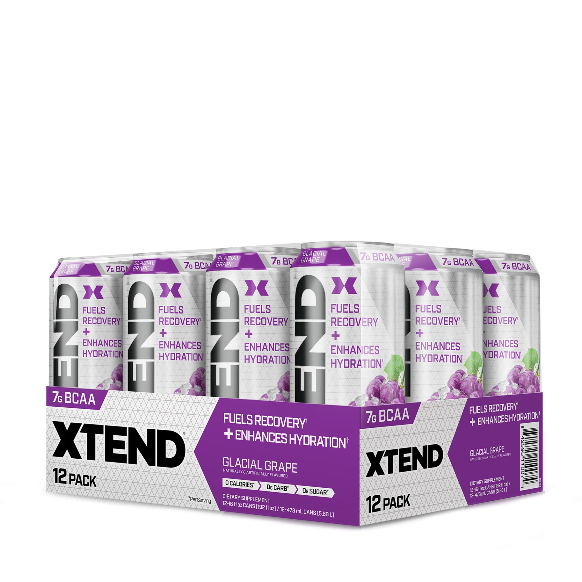slide 1 of 1, XTEND Carbonated OTG - Glacial Grape, 12 ct