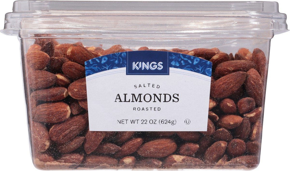 slide 4 of 13, Kings Roasted Salted Almonds - 22 oz, 22 oz
