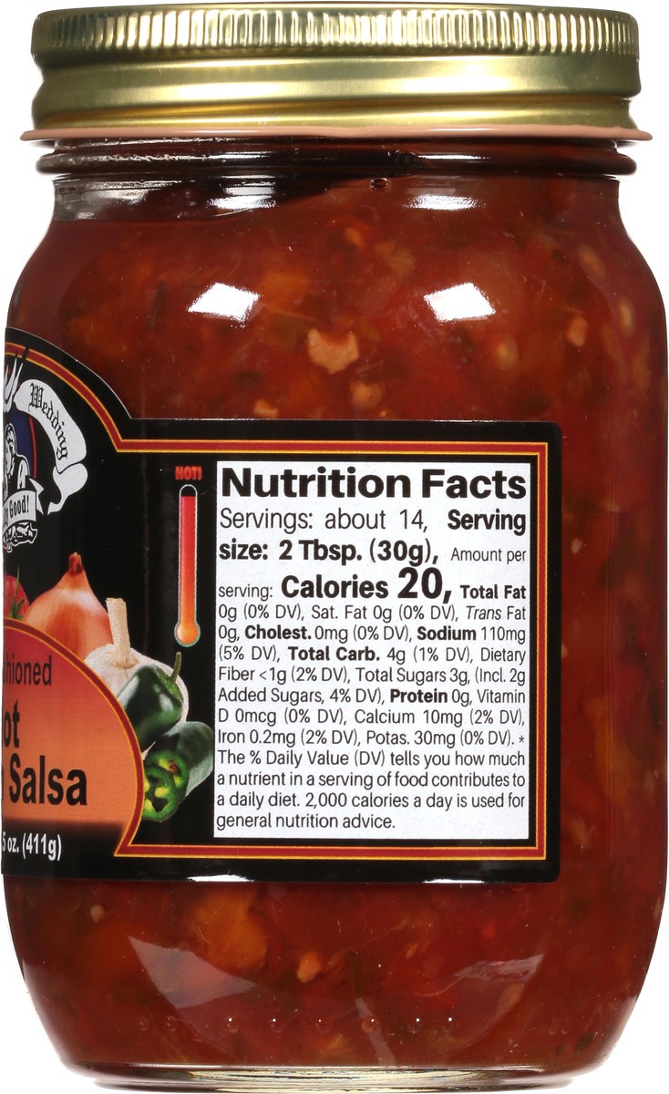 slide 8 of 9, Amish Wedding Old Fashioned Hot Peach Salsa 14.5 oz, 14.5 oz