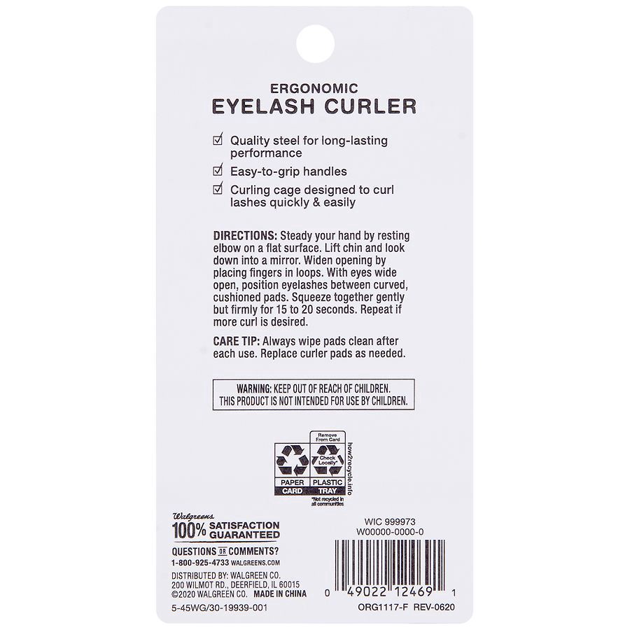 slide 2 of 3, Walgreens Ergonomic Eyelash Curler, 1 ct