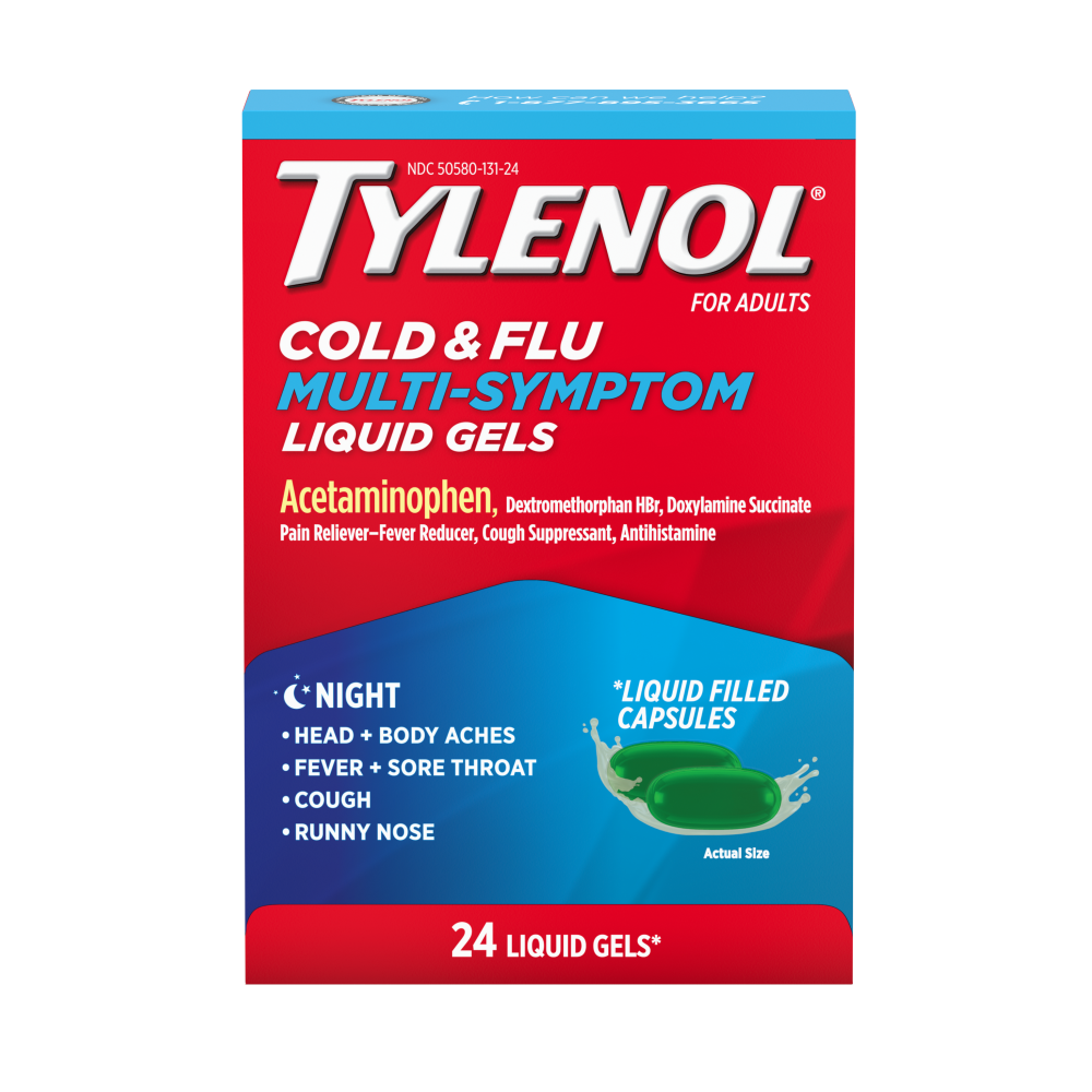 slide 1 of 2, Tylenol Cold + Flu Severe Liquigels, 24Ct, 24 ct