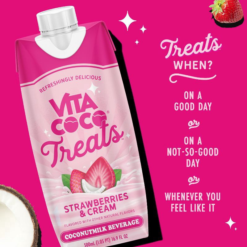slide 3 of 6, Vita Coco Strawberry Coconut Milk Drink - 16.9 fl oz Box, 16.9 fl oz