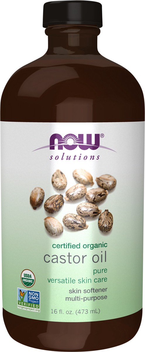 slide 3 of 7, Now Foods Organic Castor Oil, 16 oz