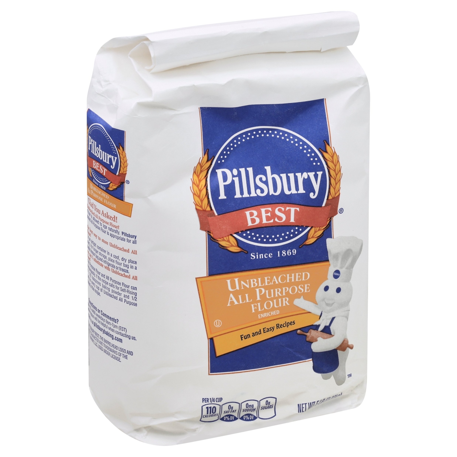 slide 1 of 4, Pillsbury Best Unbleached All Purpose Flour, 5 lb