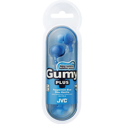 slide 1 of 1, JVC Gumy Plus In-Ear Earbuds - Peppermint Blue, 1 ct