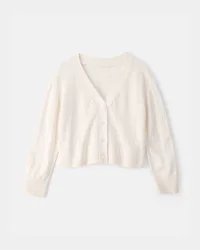 Carter's Girls Pointelle Cardigan Sweater - Cream - 12