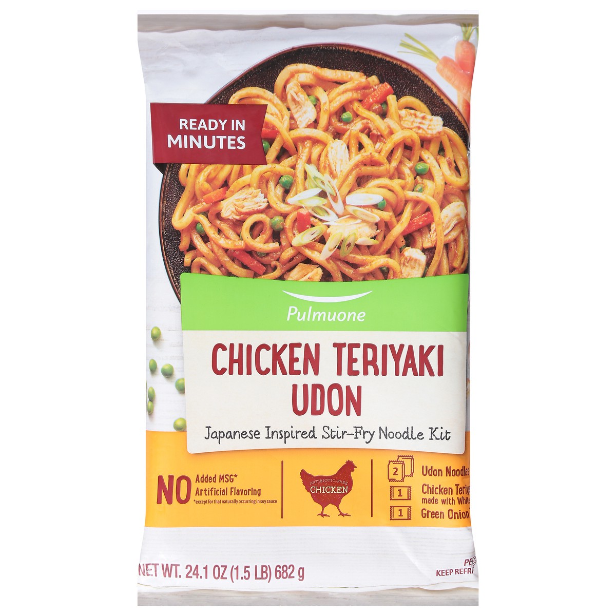 slide 11 of 13, Pulmuone Teriyaki Udon with Chicken 24.1 oz, 24.1 oz