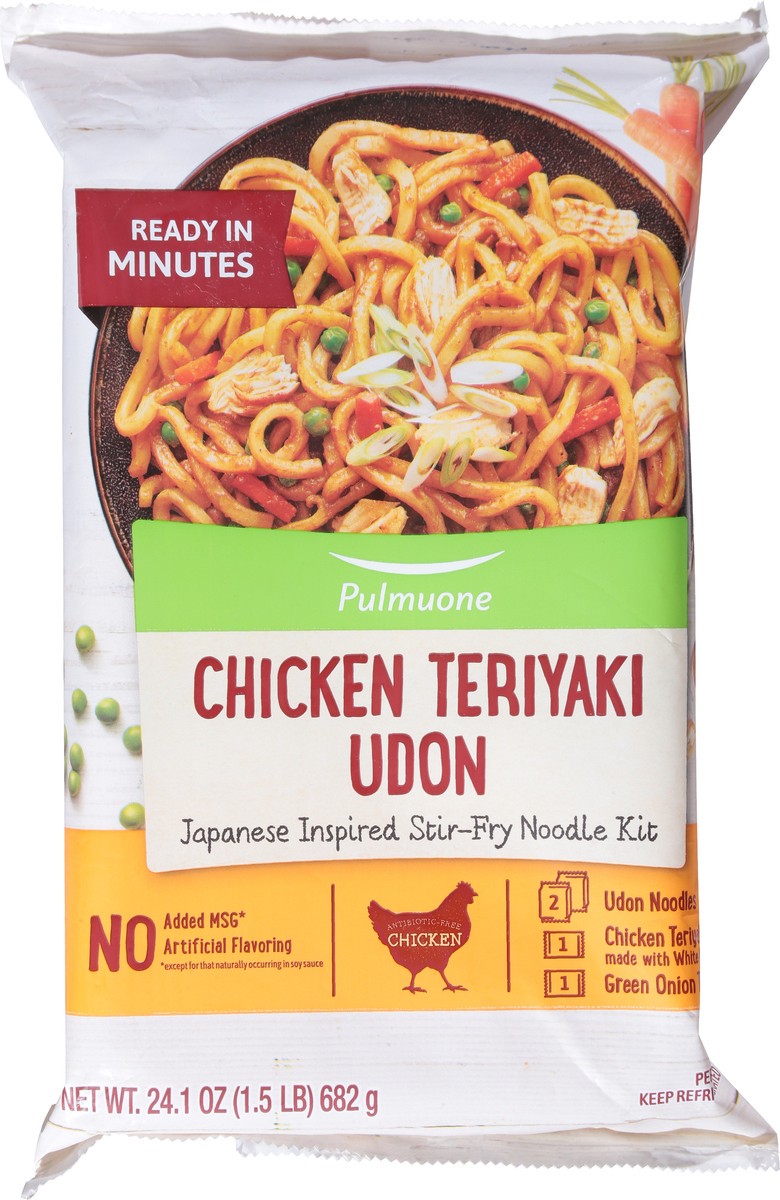 slide 12 of 13, Pulmuone Teriyaki Udon with Chicken 24.1 oz, 24.1 oz