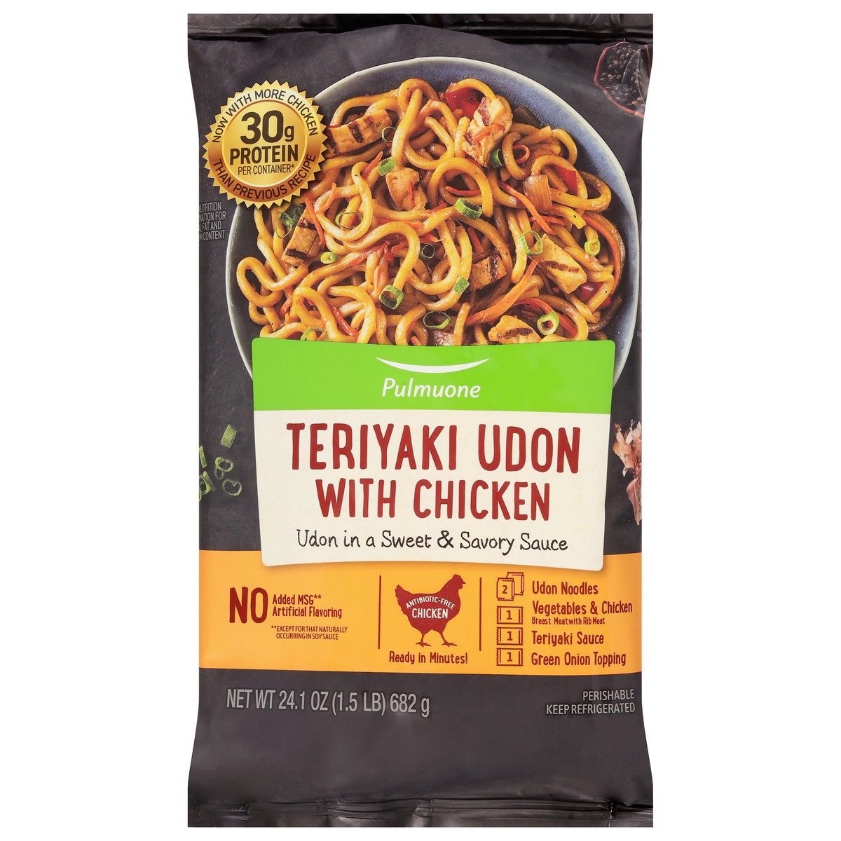 slide 1 of 13, Pulmuone Teriyaki Udon with Chicken 24.1 oz, 24.1 oz