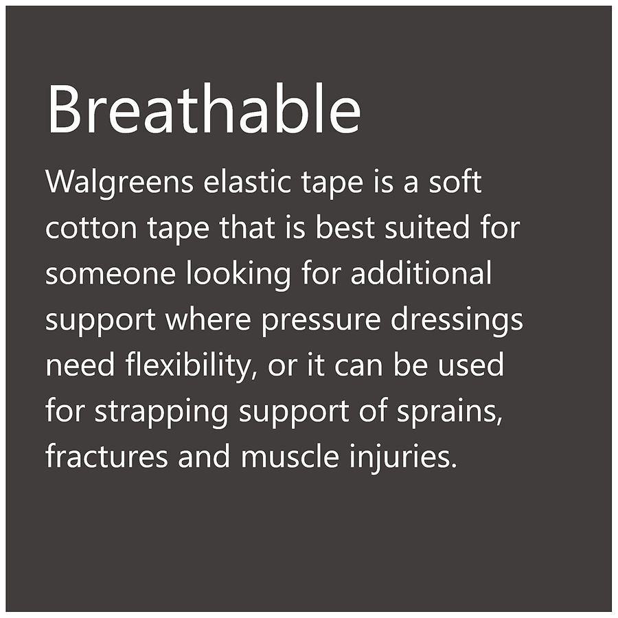 slide 5 of 5, Walgreens Elastic Tape  2.5 Yards, 2"x