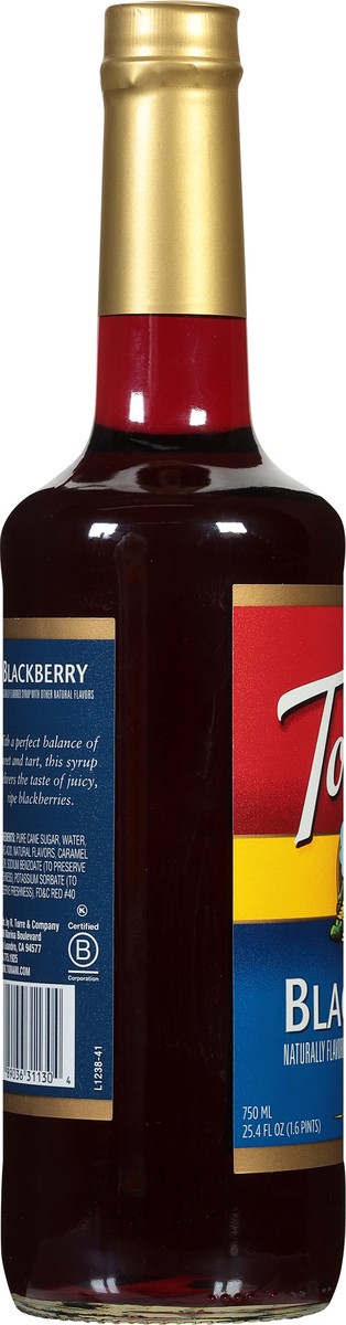 slide 7 of 14, Torani Blackberry Syrup- 25.4 fl oz, 25.4 fl oz