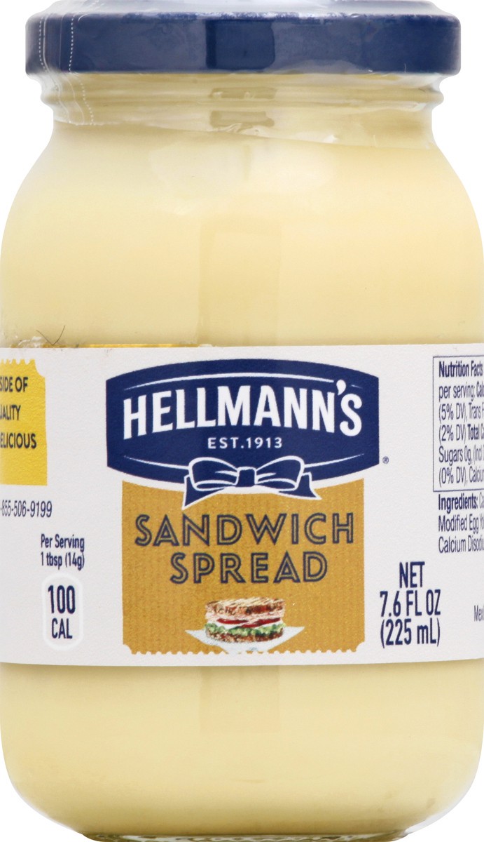 slide 2 of 13, Hellmann's Sandwich Spread 7.6 oz, 7.6 oz