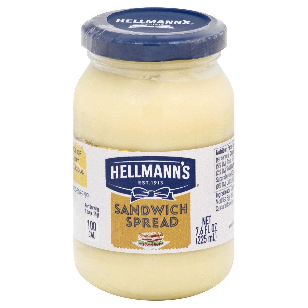 slide 1 of 13, Hellmann's Sandwich Spread 7.6 oz, 7.6 oz