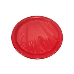 Unique Red Plate, 9 inch