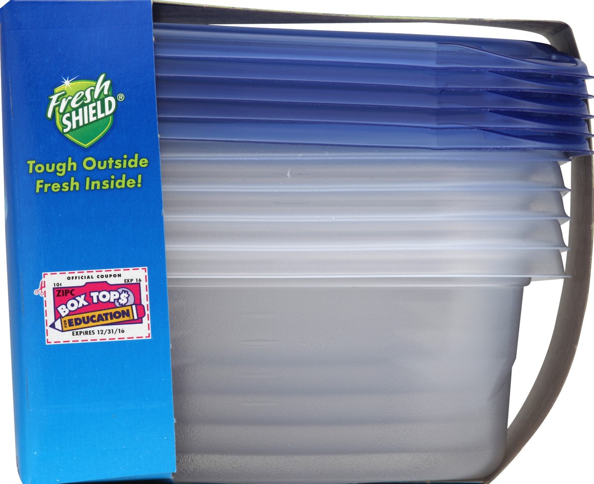 slide 3 of 5, Ziploc Smart Snap Small Square Containers And Lids, 5 ct