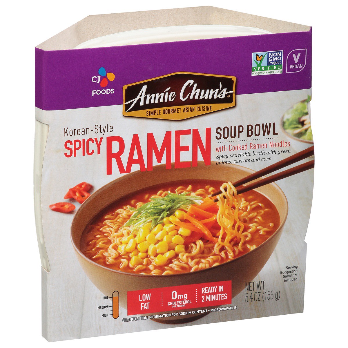 slide 4 of 9, Annie Chun's Korean Style Spicy Ramen Soup Bowl, 5.41 oz