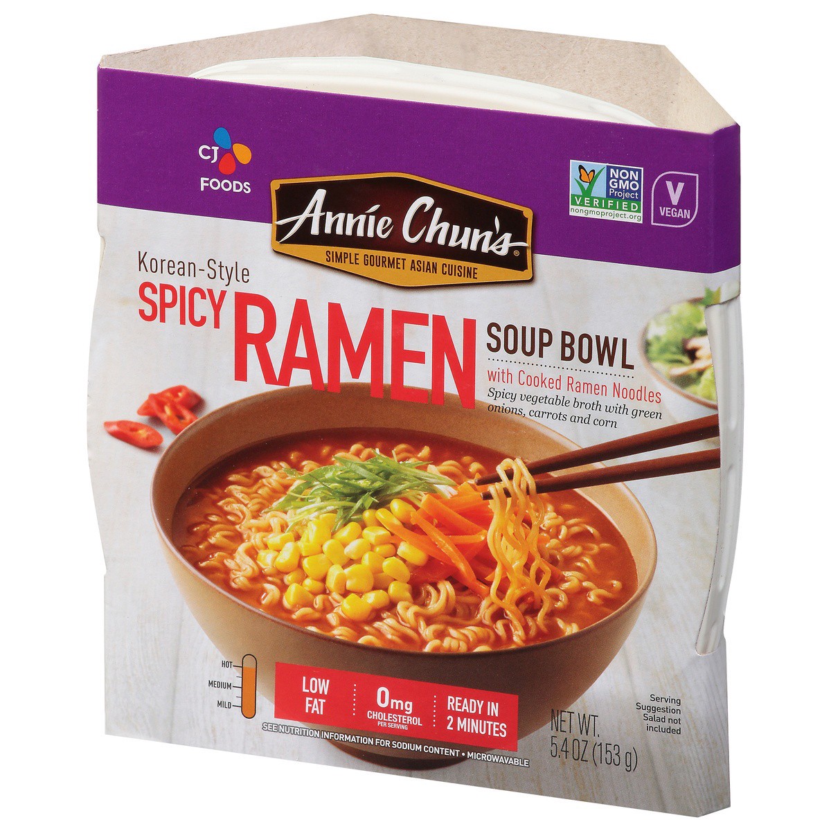 slide 3 of 9, Annie Chun's Korean Style Spicy Ramen Soup Bowl, 5.41 oz