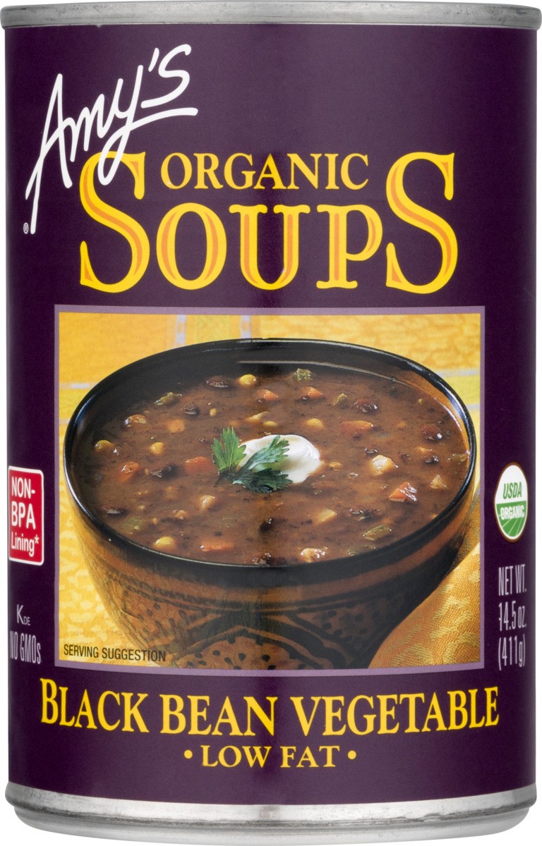 slide 6 of 8, Amy's Amy''s Organic Black Bean Vegetable Soup, 14.5 oz