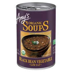 Amy's Kitchen Organic Black Bean Vegetable Soup, Low Fat, 14.5 oz