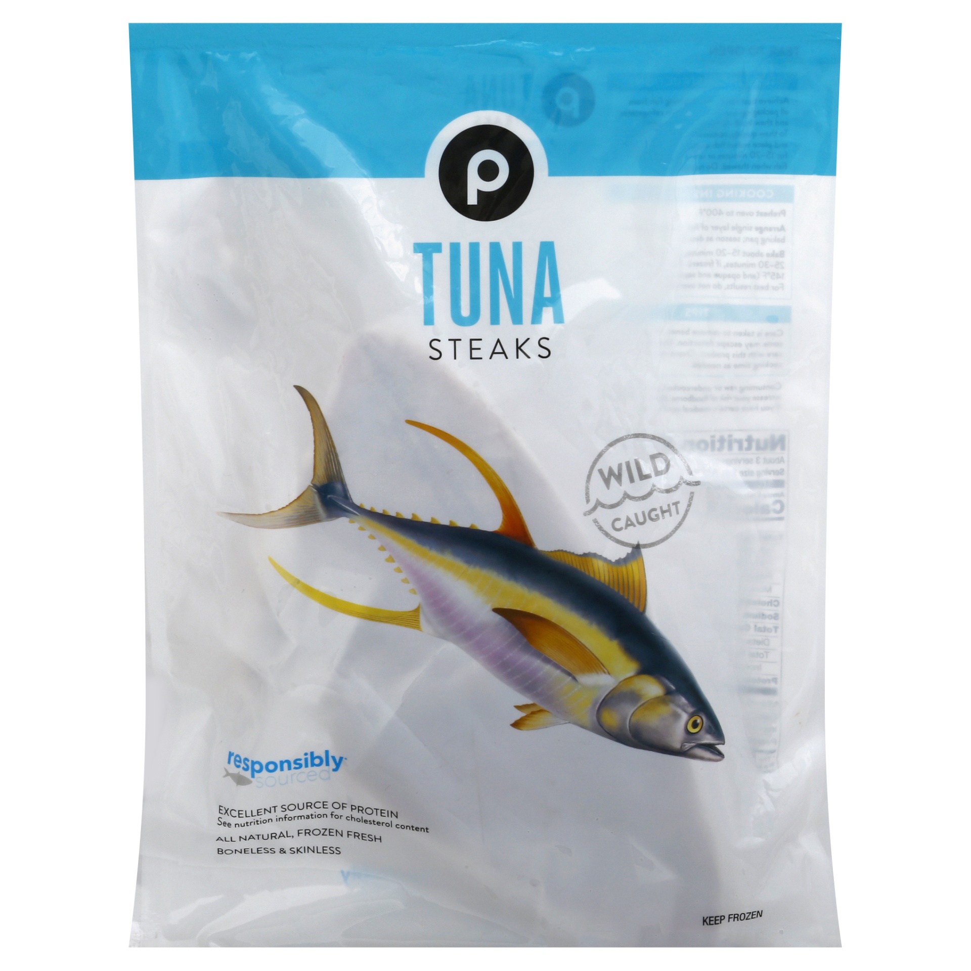 slide 1 of 1, Publix Steaks Tuna, 12 oz