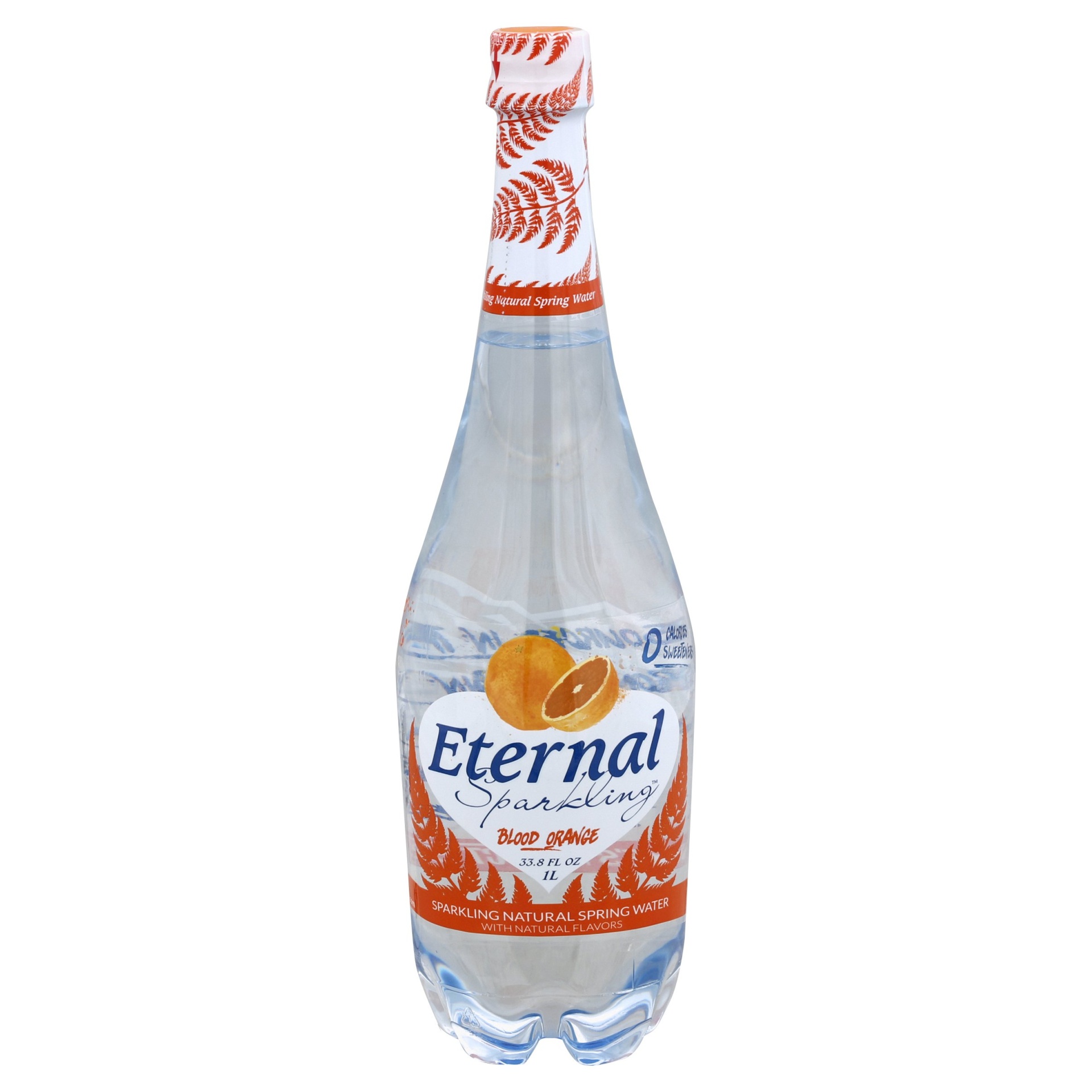 slide 1 of 4, Eternal Blood Orange Sparkling Water, 1 liter