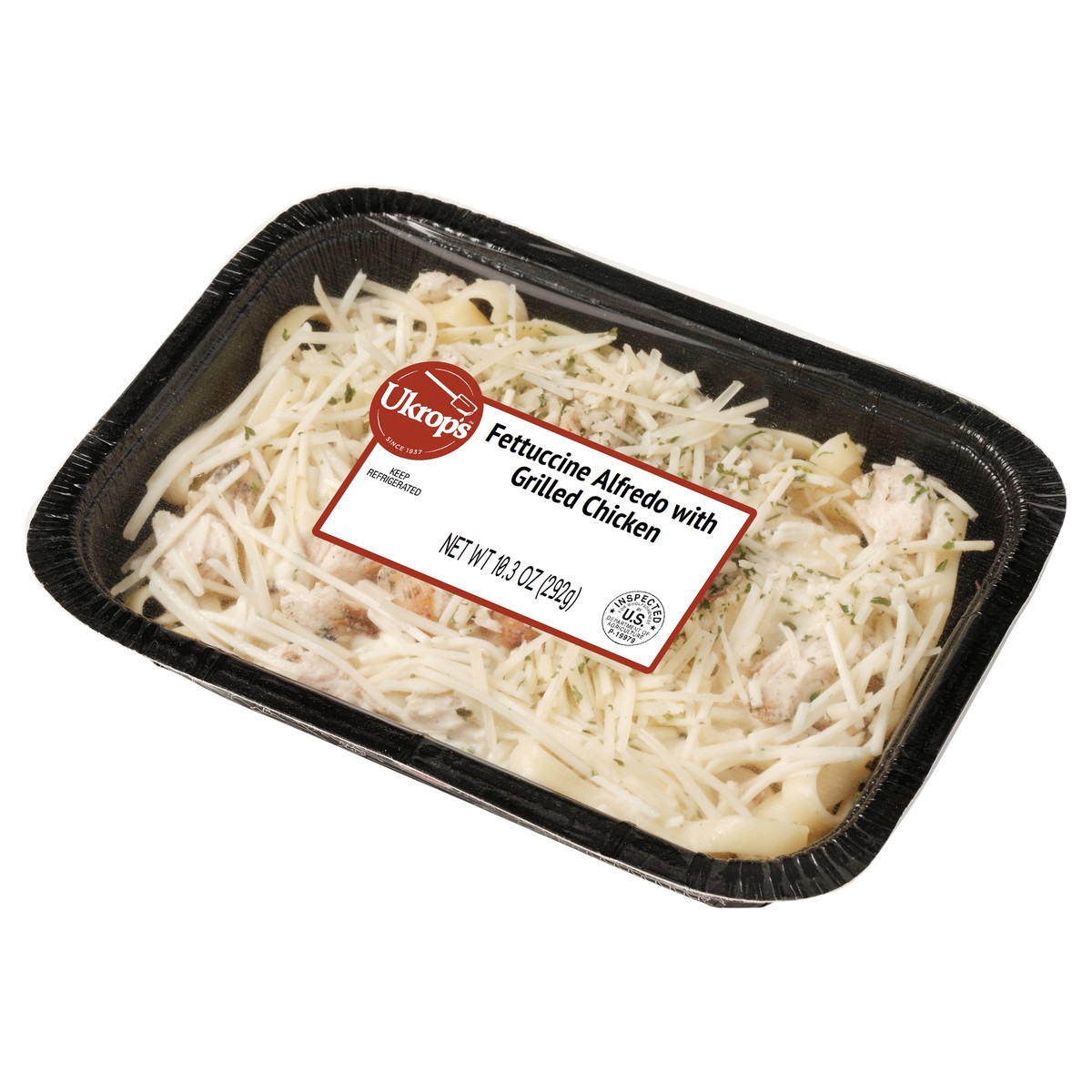 slide 2 of 3, Ukrop's Fettuccine Alfredo with Grilled Chicken, 10.3 oz
