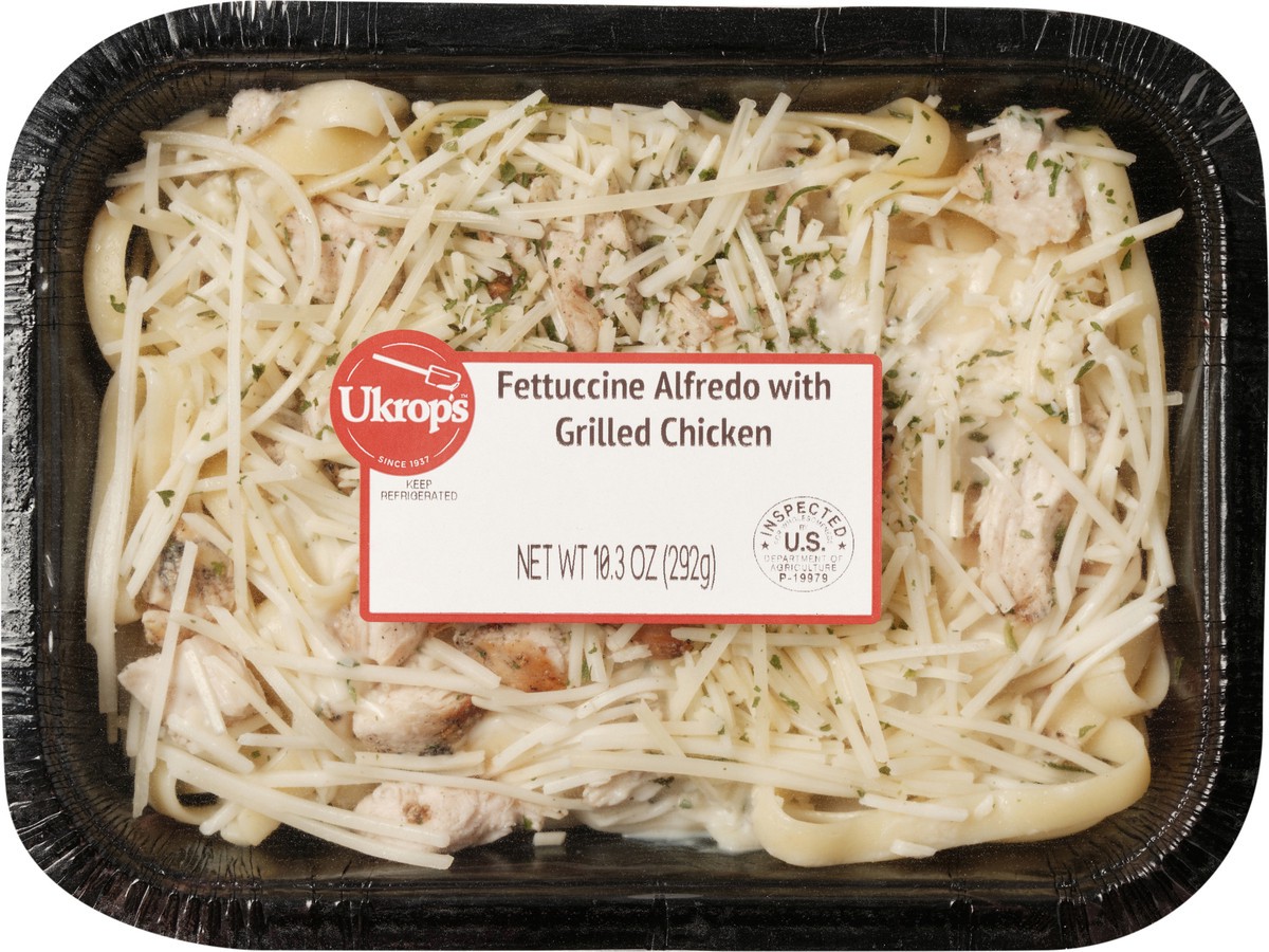 slide 3 of 3, Ukrop's Fettuccine Alfredo with Grilled Chicken, 10.3 oz