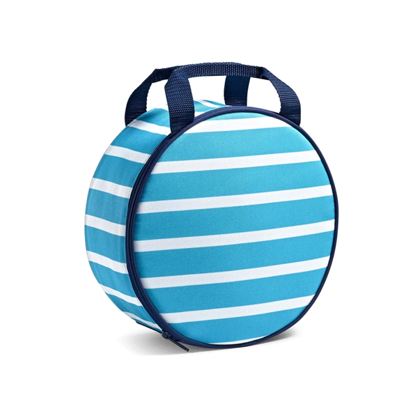 slide 1 of 1, Fit & Fresh Lantana Circle Bag, Caribbean Resort Stripe, One Size