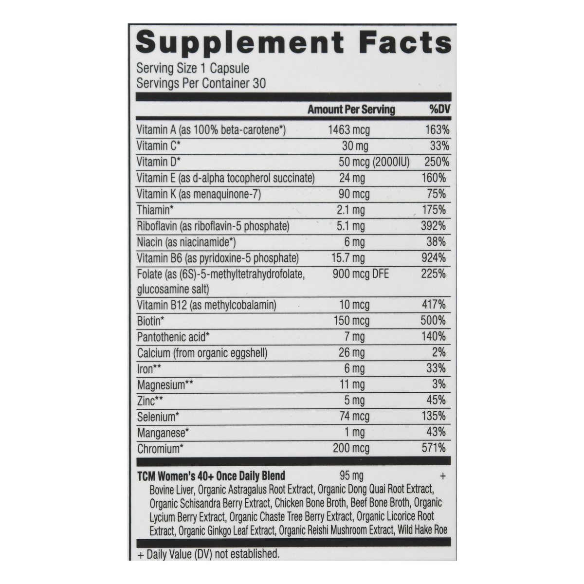 slide 6 of 12, Ancient Nutrition Women's 40+ Once Daily Multivitamin 30 Capsules, 30 ct
