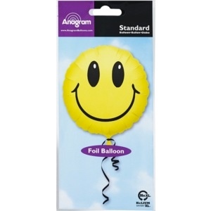 slide 1 of 1, Anagram Standard Smile Foil Balloon, 1 ct