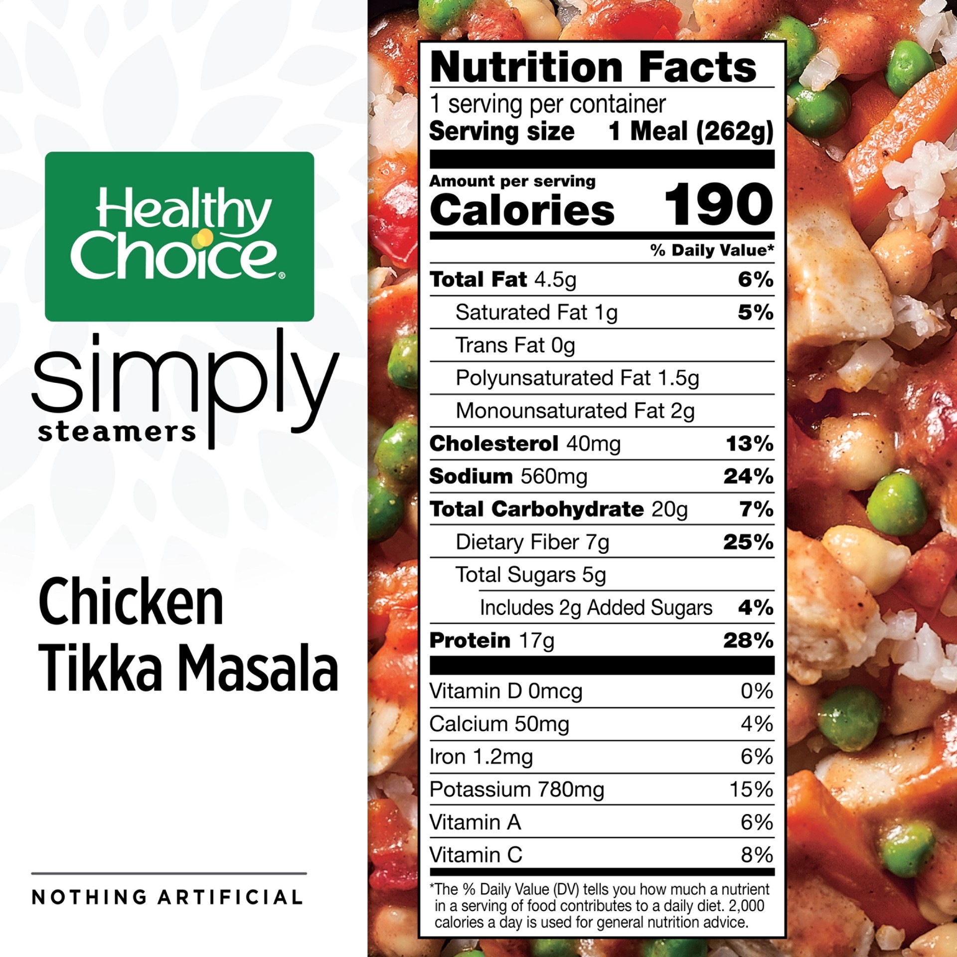 slide 4 of 5, Healthy Choice Simply Steamers Chicken Tikka Masala 9.25 oz, 9.25 oz