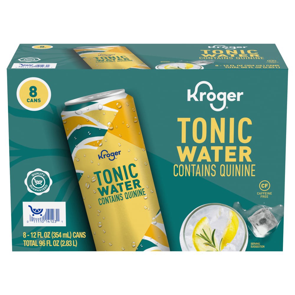 slide 1 of 1, Kroger® Tonic Water with Quinine, 8 ct; 12 fl oz