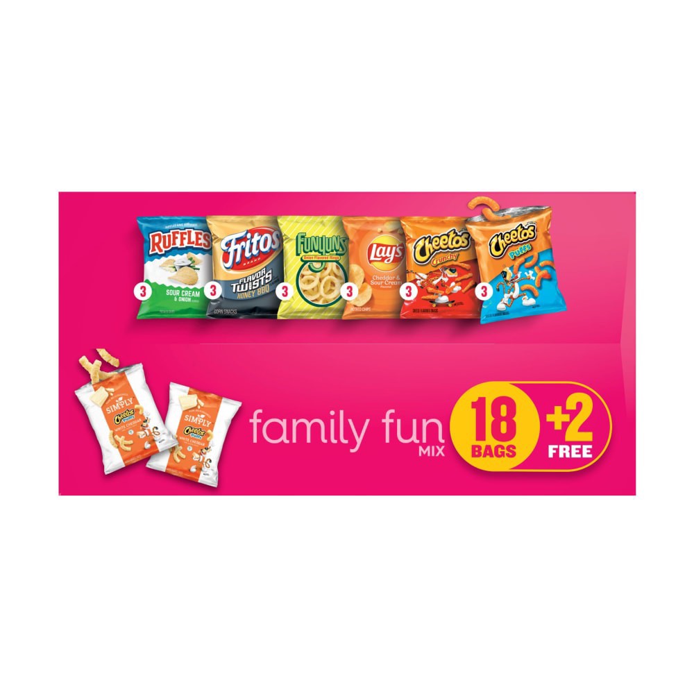 slide 5 of 6, Frito Lay® Family Fun Mix Snacks Variety Pack, 20 ct