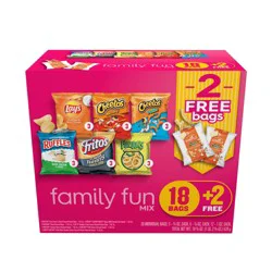Frito-Lay Family Fun Mix Snacks Variety Pack, 18 5/8 oz, 20 Count