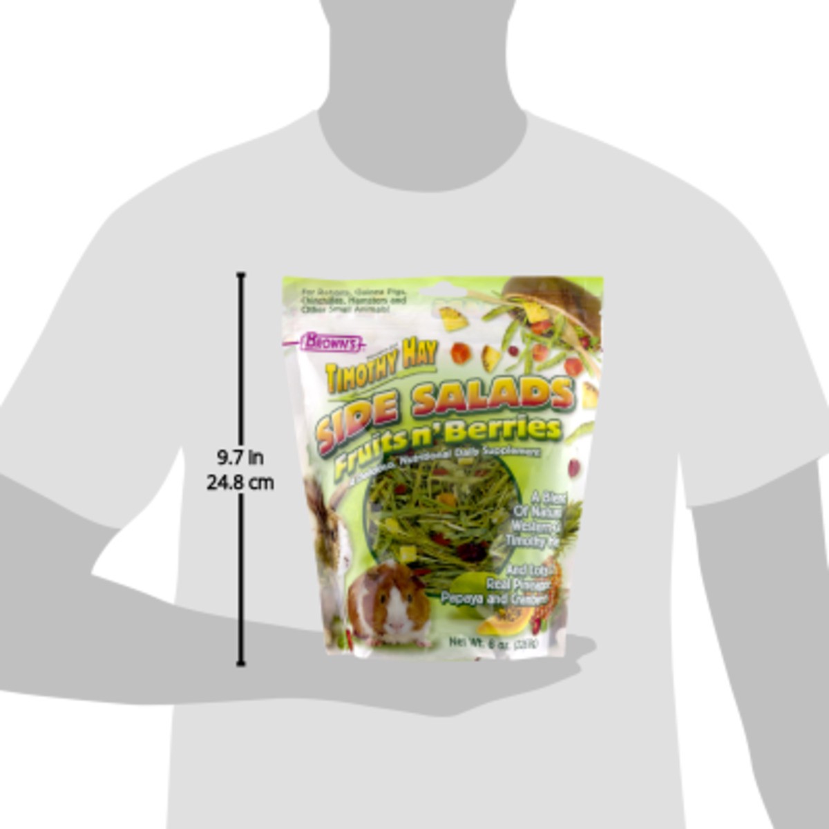 slide 7 of 9, Brown's Timothy Hay Side Salads Fruits n' Berries, 8 oz